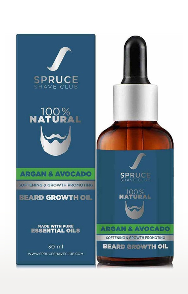 Spruce Shave Club | Spruce Shave Club Advanced Beard Growth Oil For Men | 100% Natural | Argan & Avocado