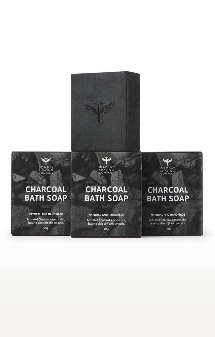 Bombay Shaving Company Activated Bamboo Charcoal Bath Soap(Pack of 3)