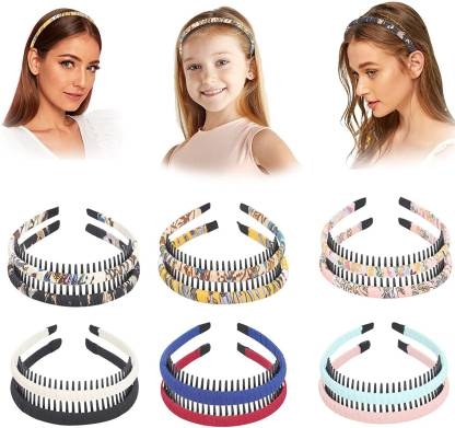 LACE IT | Classic Girls Multicolor Cute  hair band-Pack of 6
