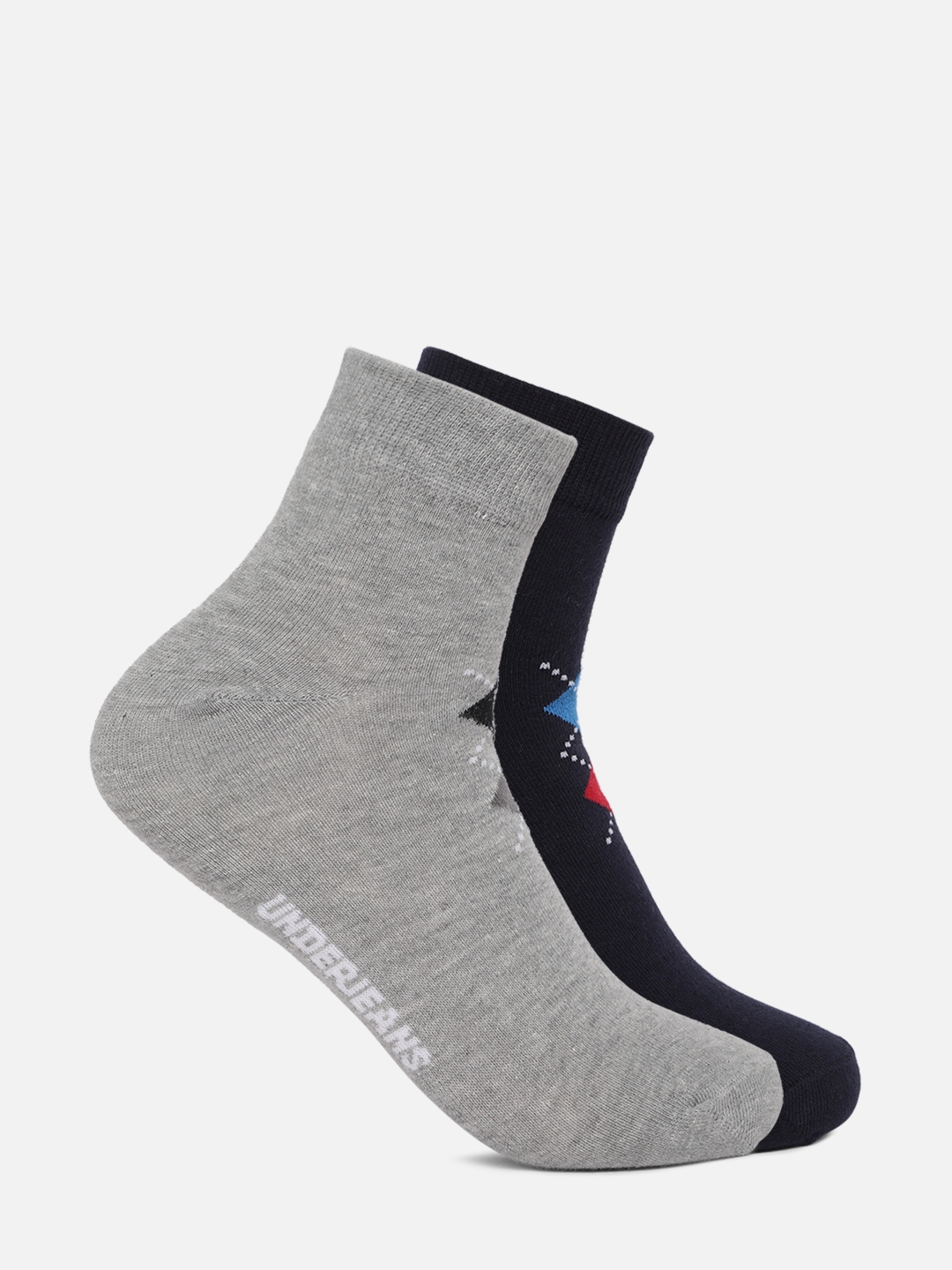 spykar | Underjeans Men Assorted Ankle length (Non terry) Socks Pack of 2