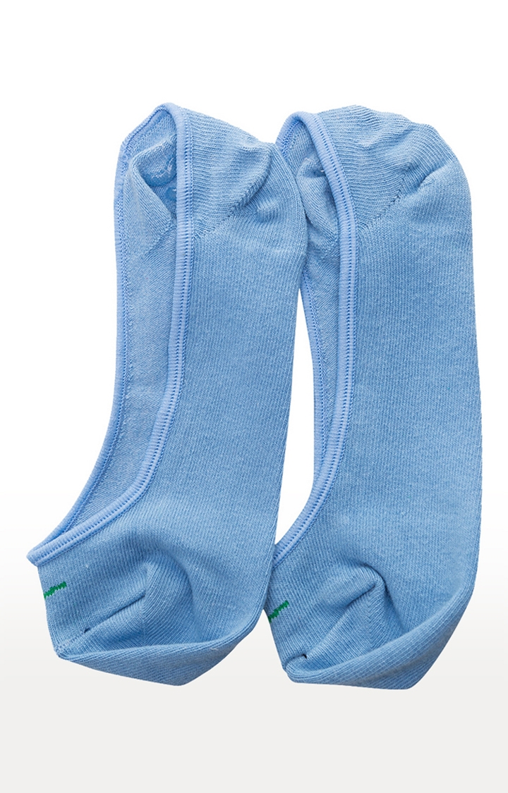 Spykar Sea Green Sky Blue Cotton Socks - Pair Of 2