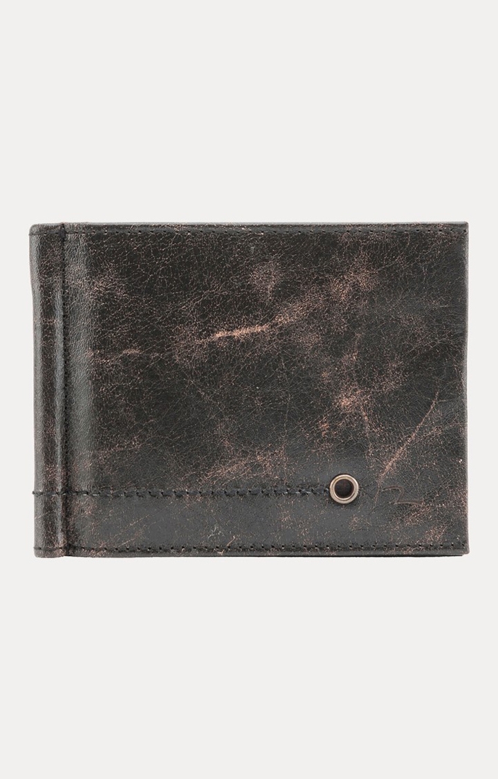 Spykar Brown Textured Leather Wallets