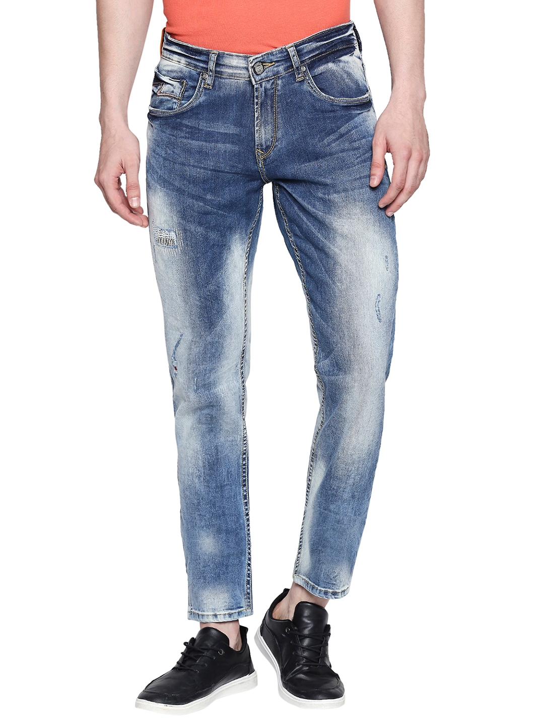 Spykar | Spykar Blue Cotton Skinny Fit Jeans (Skinny)