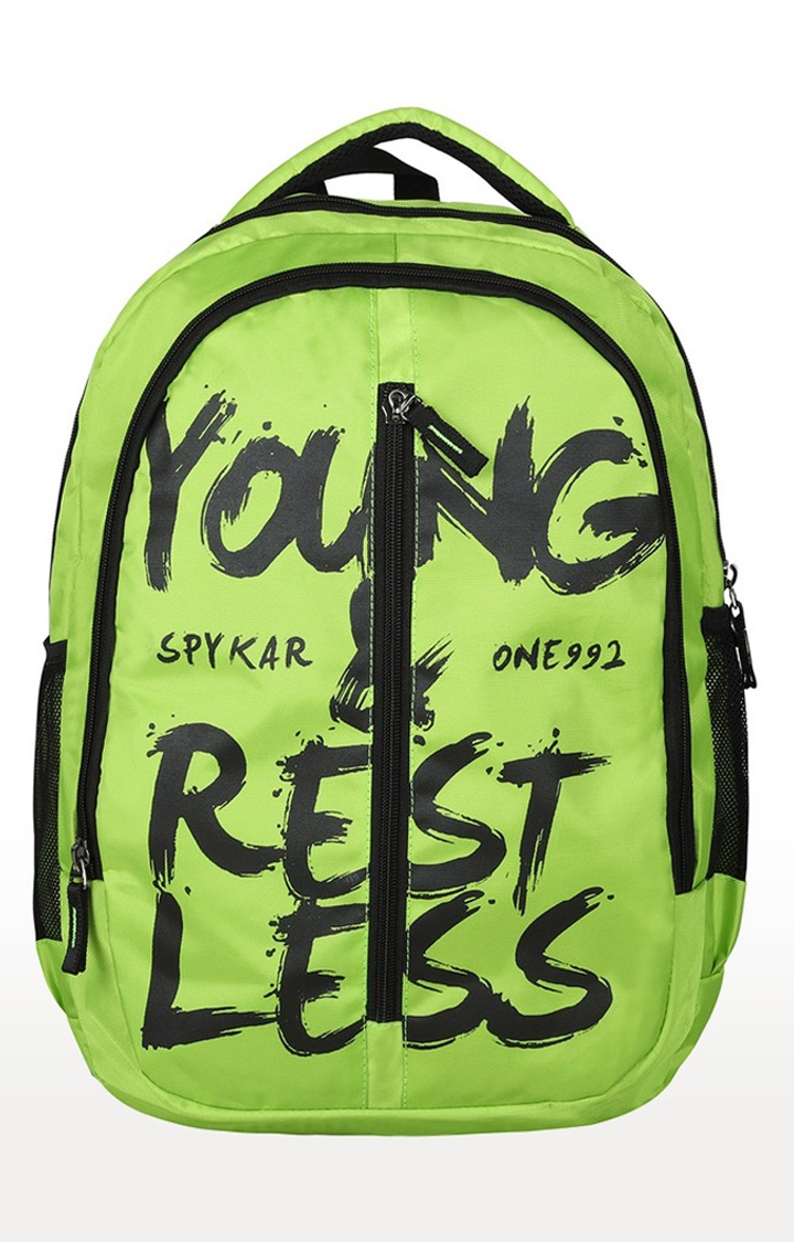 Spykar | Spykar Green Printed Backpack