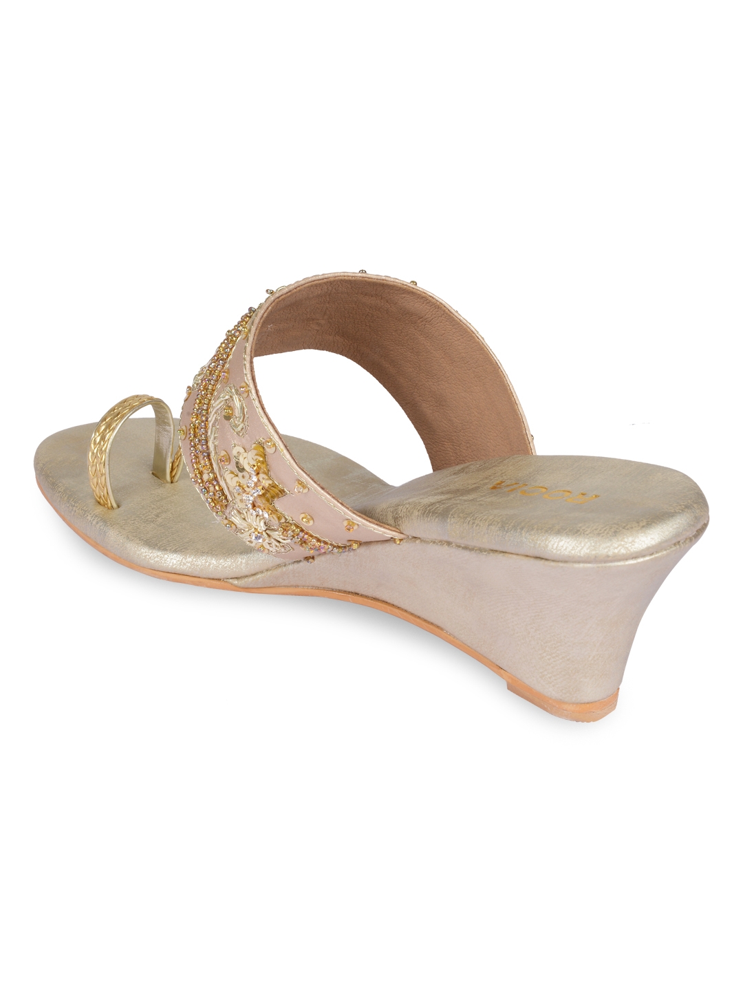 Women Embroidered Wedges