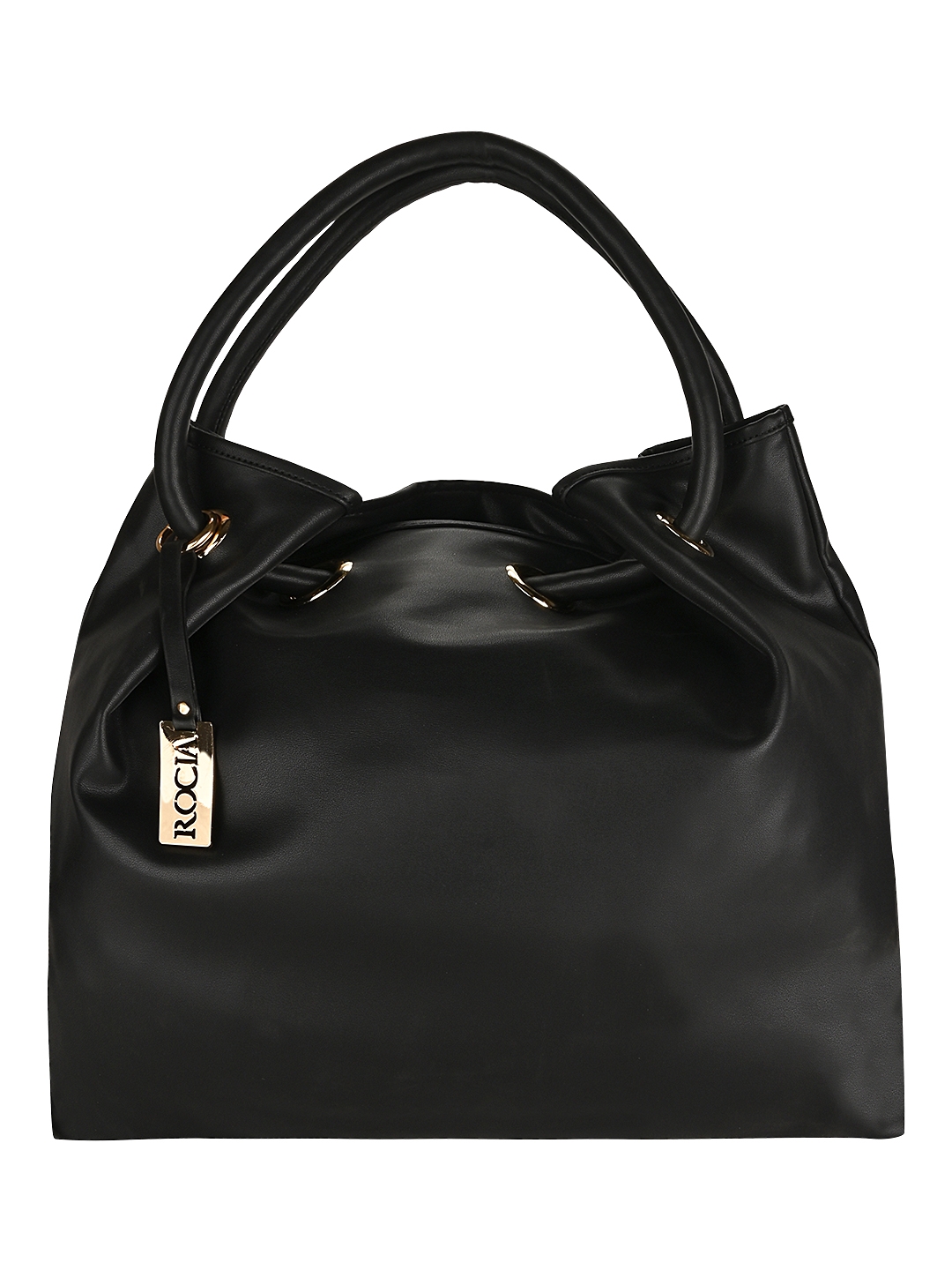 Rocia | Rocia Black Solid Big Shoulder Bag