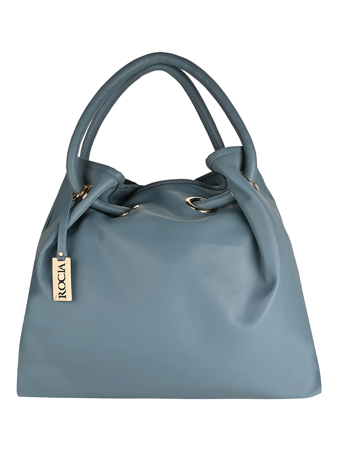 Rocia Grey Solid Big Shoulder Bag