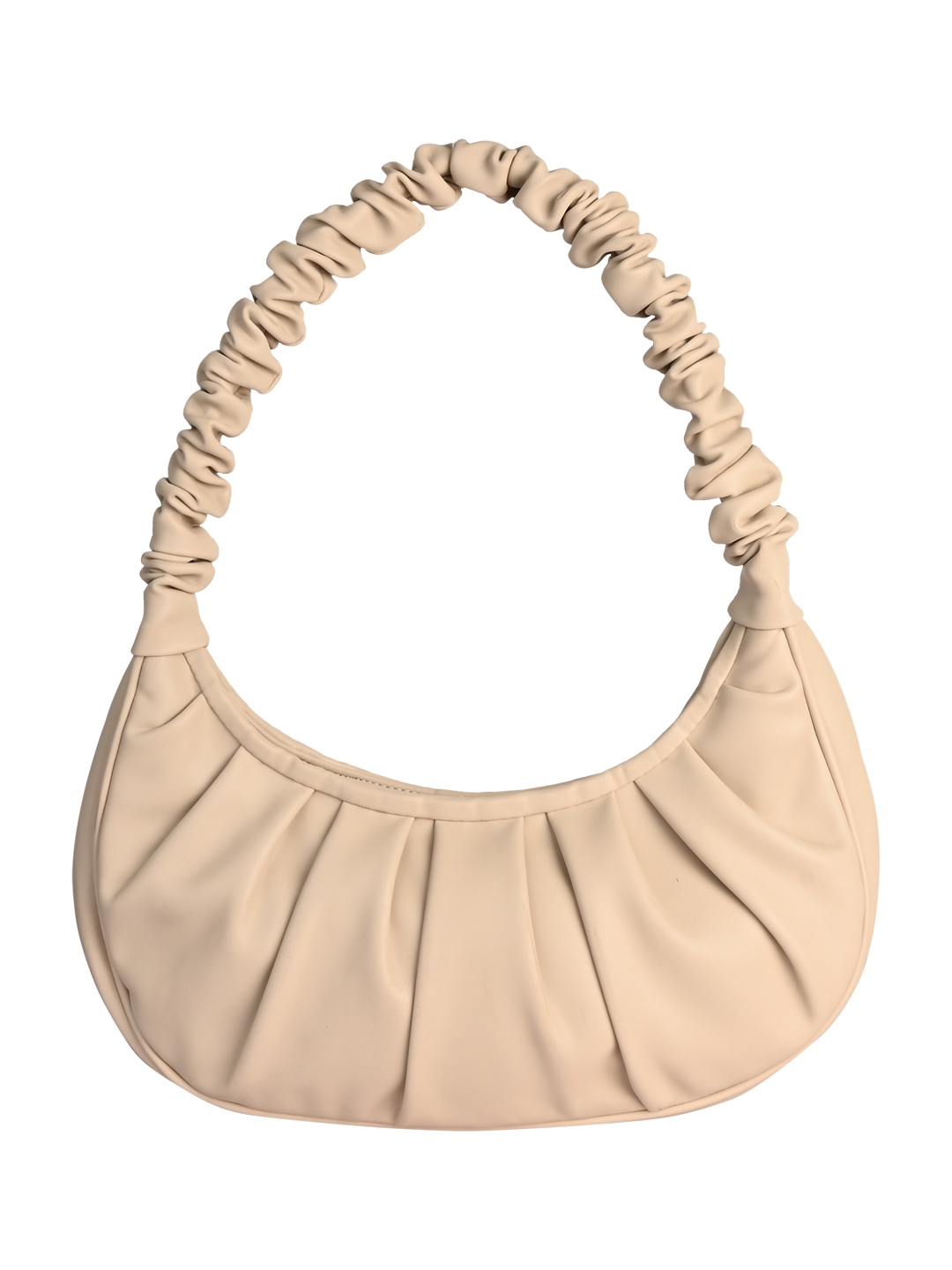 Rocia | Rocia Beige Ruffled Handle Shoulder Bag