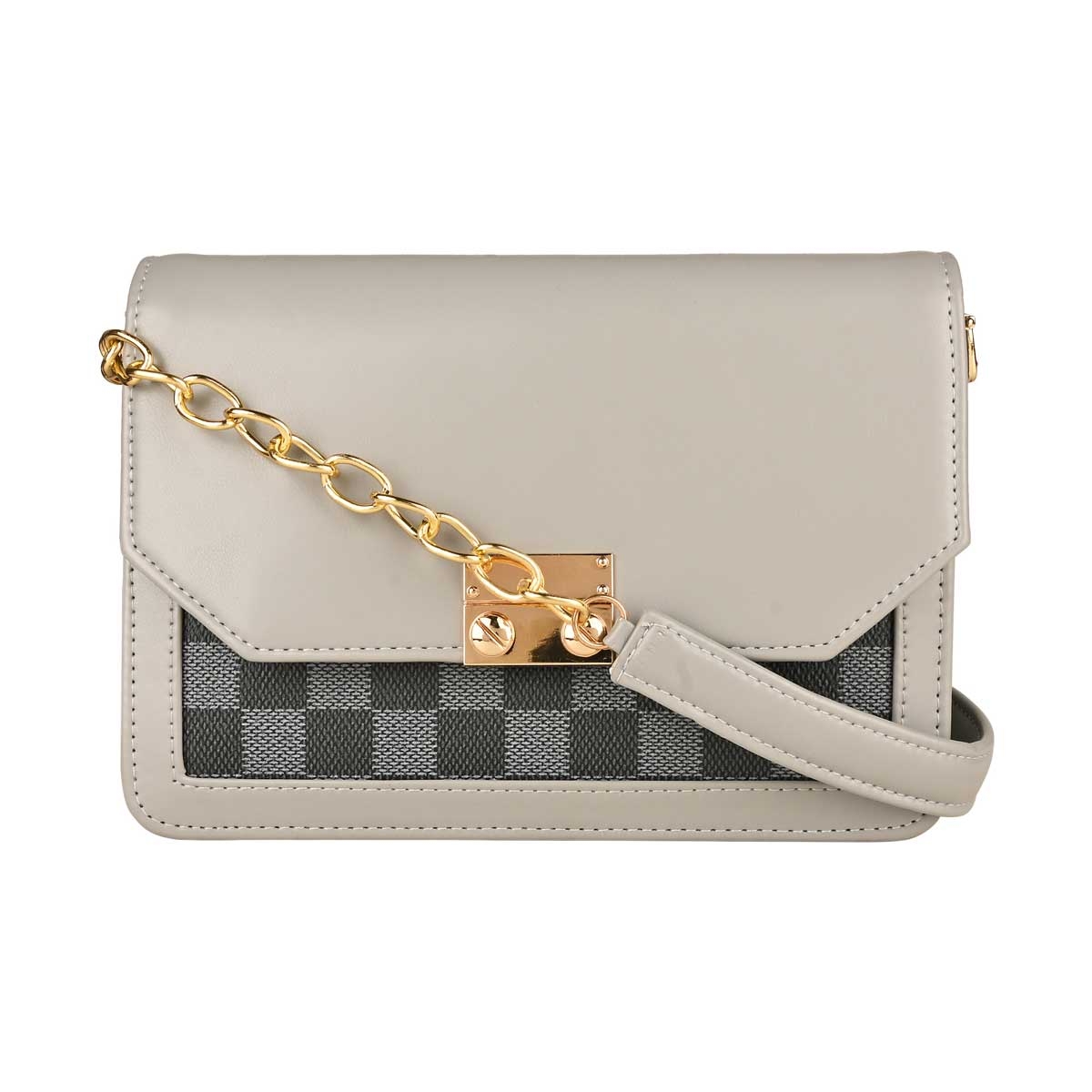 Rocia | Rocia Grey Checkered Print Small Sling Bag