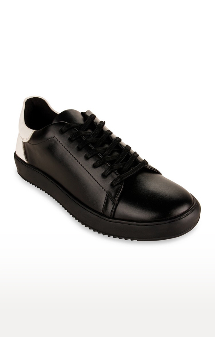 Men's Black Synthetic Sneakers
