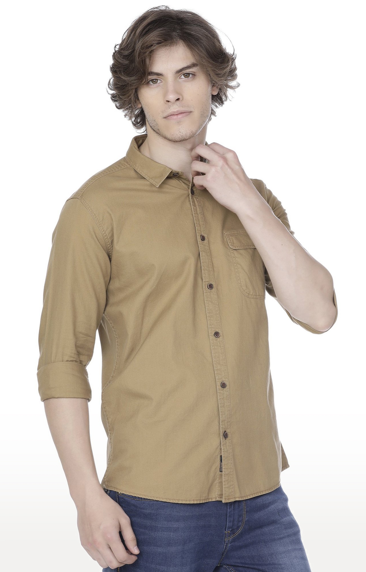 Voi Jeans | Brown Casual Shirts (VOSH1207)