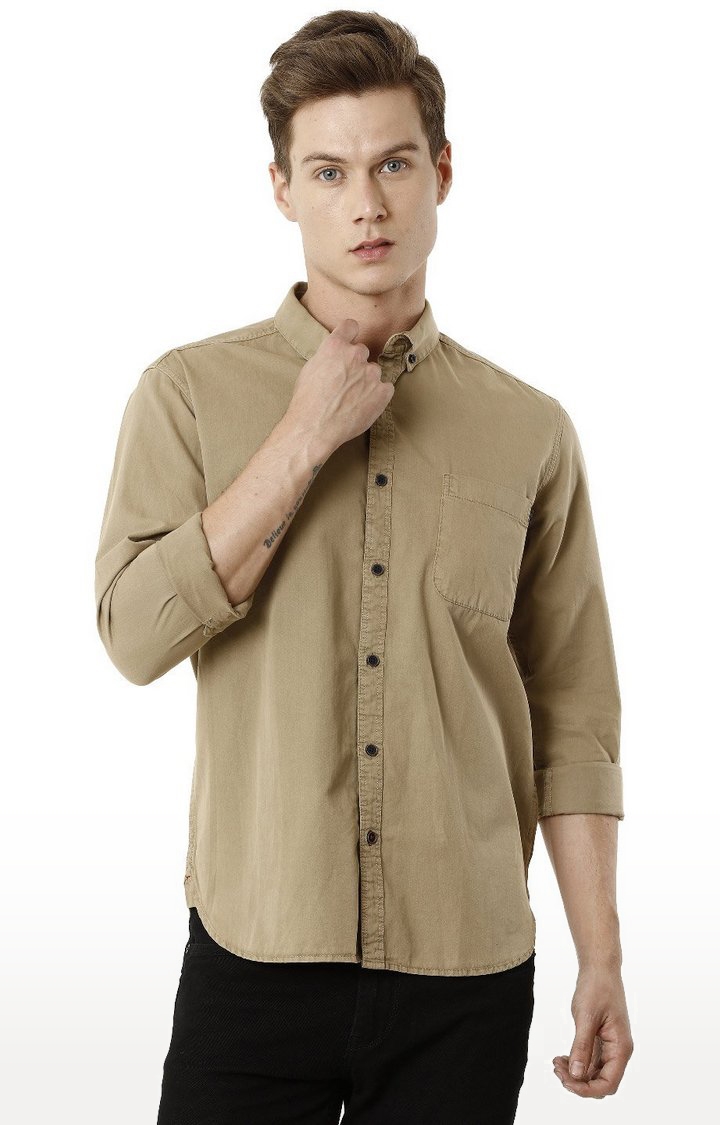 Voi Jeans | Brown Casual Shirts (VOSH1274)