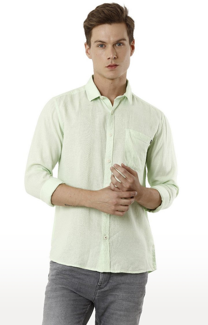 Voi Jeans | Green Casual Shirts (VOSH1335)