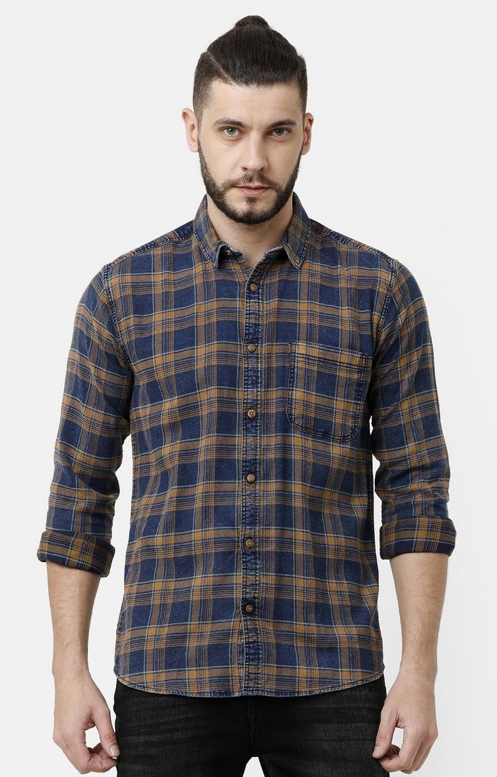 Voi Jeans | Blue Casual Shirts For Men