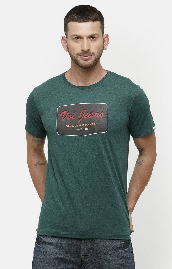 Voi Jeans | Green T-Shirts For Men