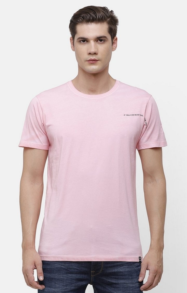 Voi Jeans | Pink T-Shirts For Men