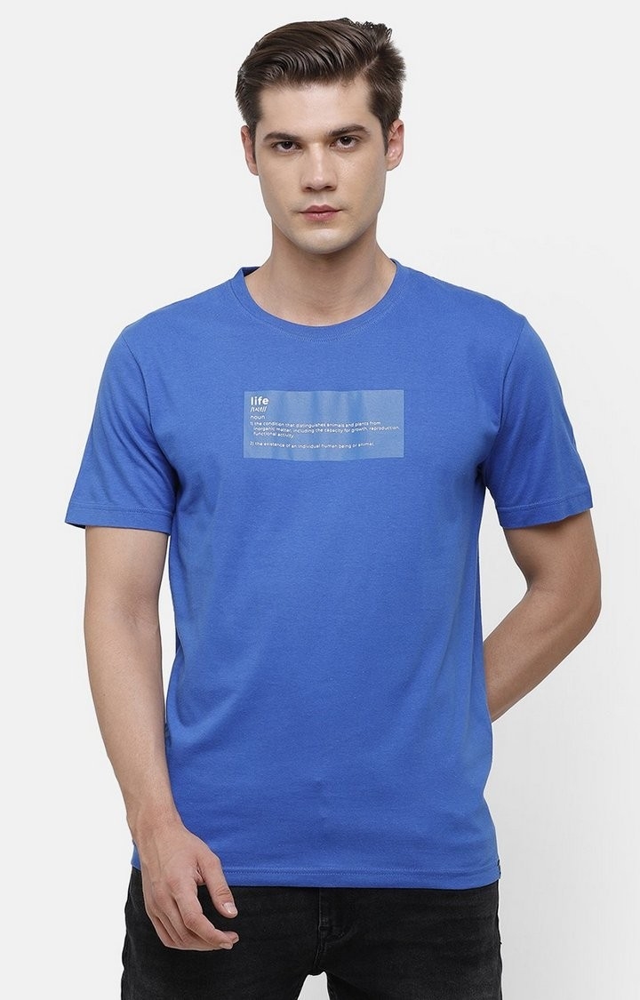 Voi Jeans | Royal Blue T-Shirt For Men