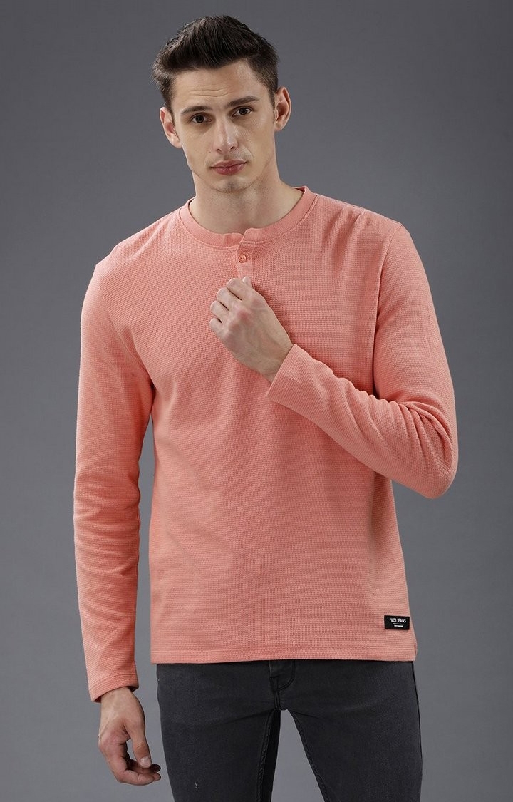 Voi Jeans | Pink T-Shirts For Men