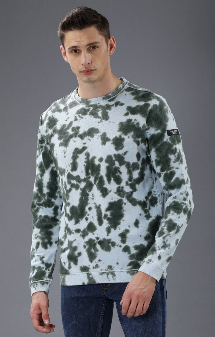 Men's Olive Casual Sweatshirt