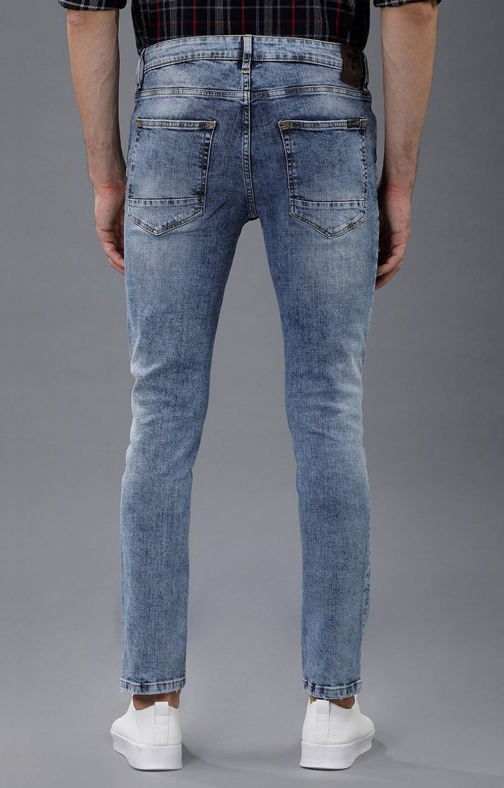 Blue Denim Slim Jeans for Men