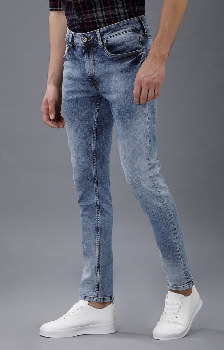 Blue Denim Slim Jeans for Men