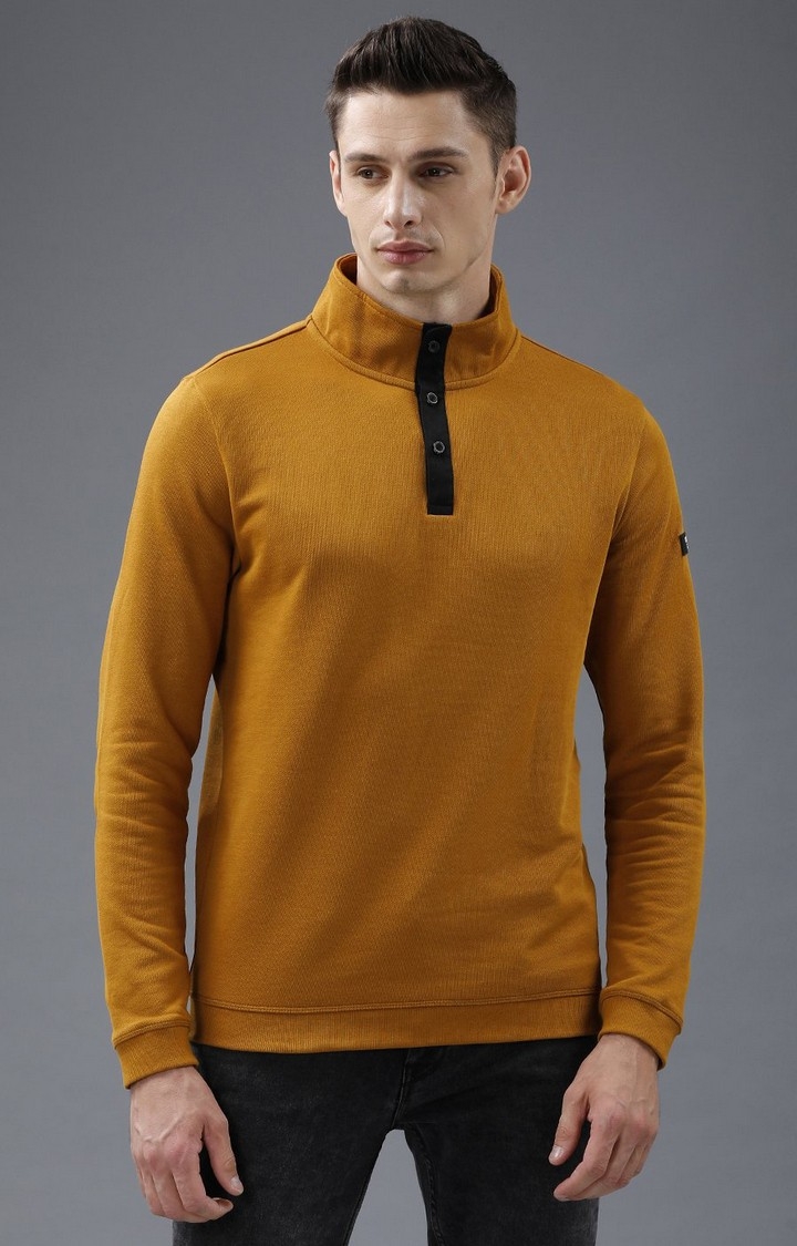 Voi Jeans | Men's Mustard Casual Sweatshirt