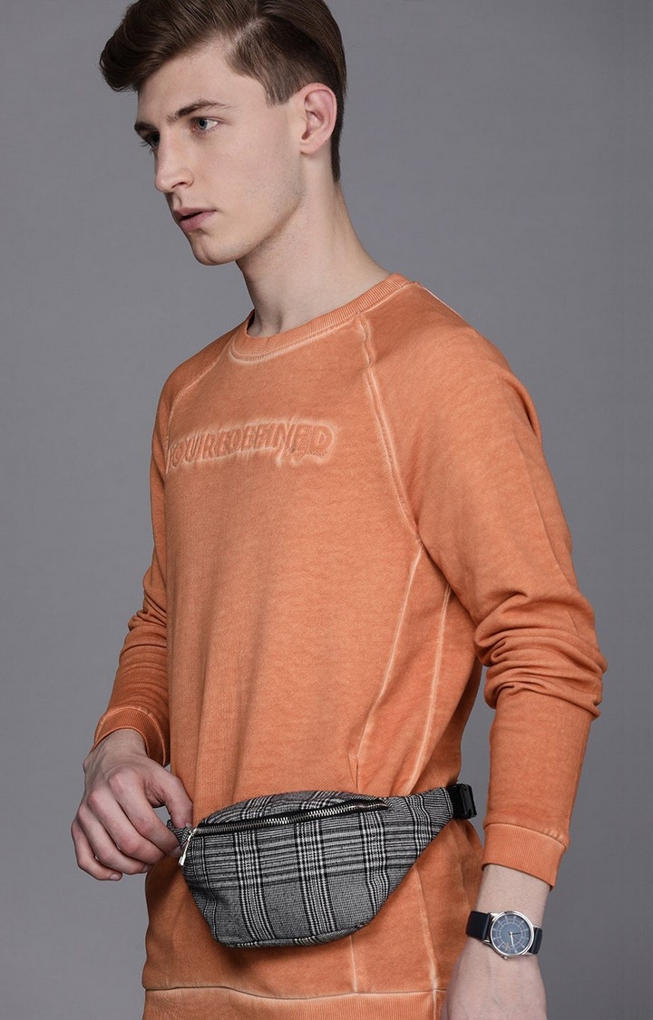 Voi Jeans | Men's orange Casual Sweatshirt 3