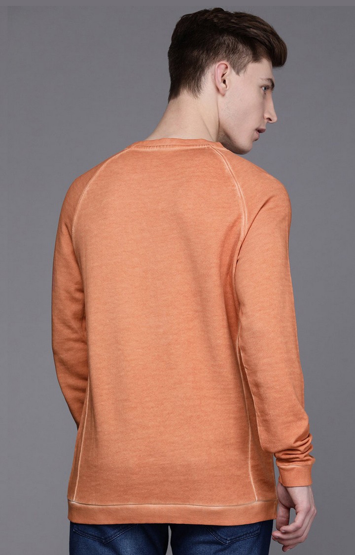 Voi Jeans | Men's orange Casual Sweatshirt 2