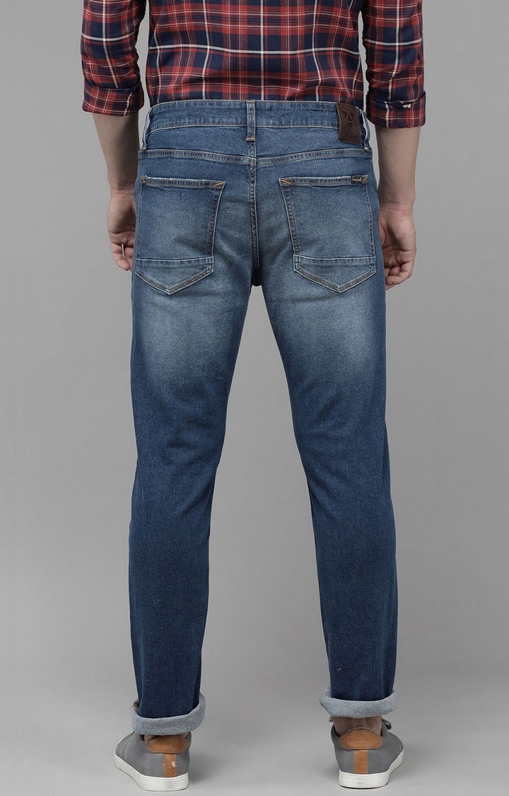Voi Jeans | Blue Cotton Slim Jeans for Men 3