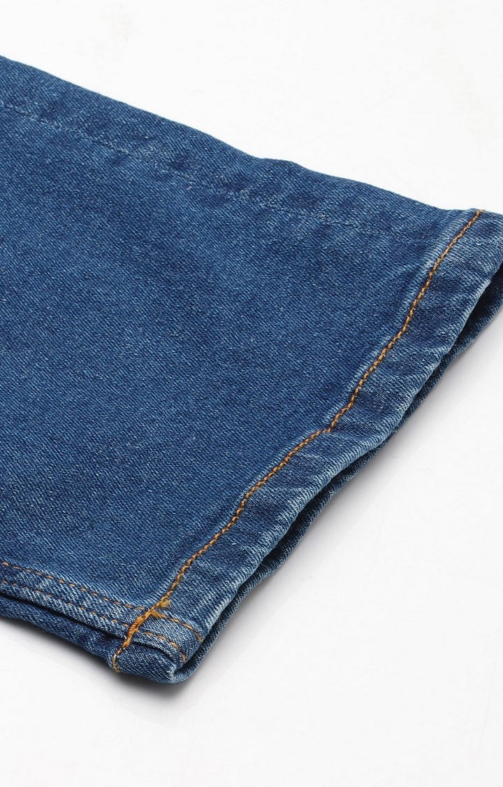 Voi Jeans | Blue Cotton Slim Jeans for Men 6