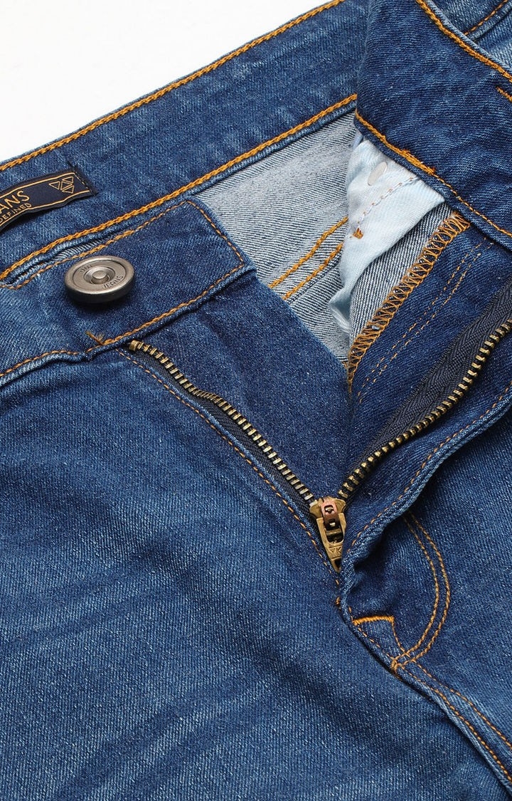 Voi Jeans | Blue Cotton Slim Jeans for Men 4
