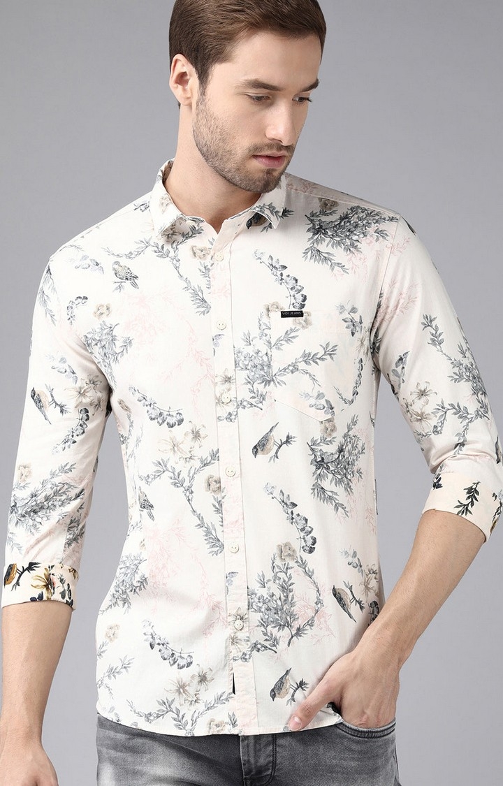 Voi Jeans | Men's Multicolor Full Sleeve Floral printed Shirt