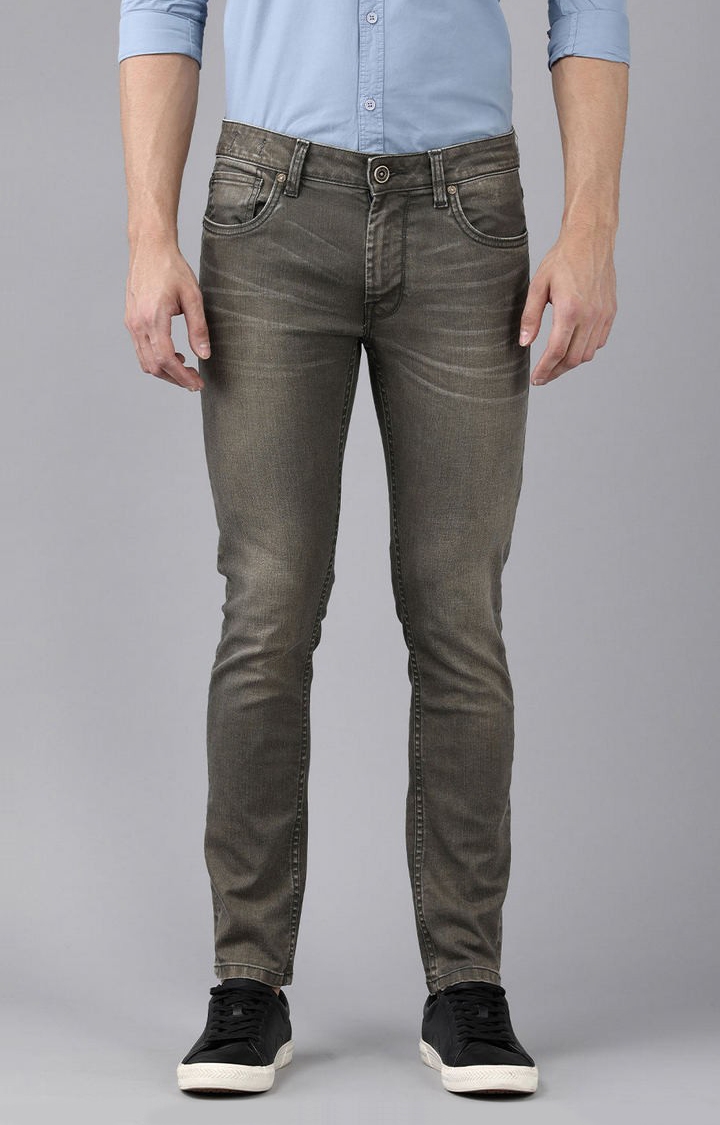 Voi Jeans | Green Slim Fit Jeans For Men