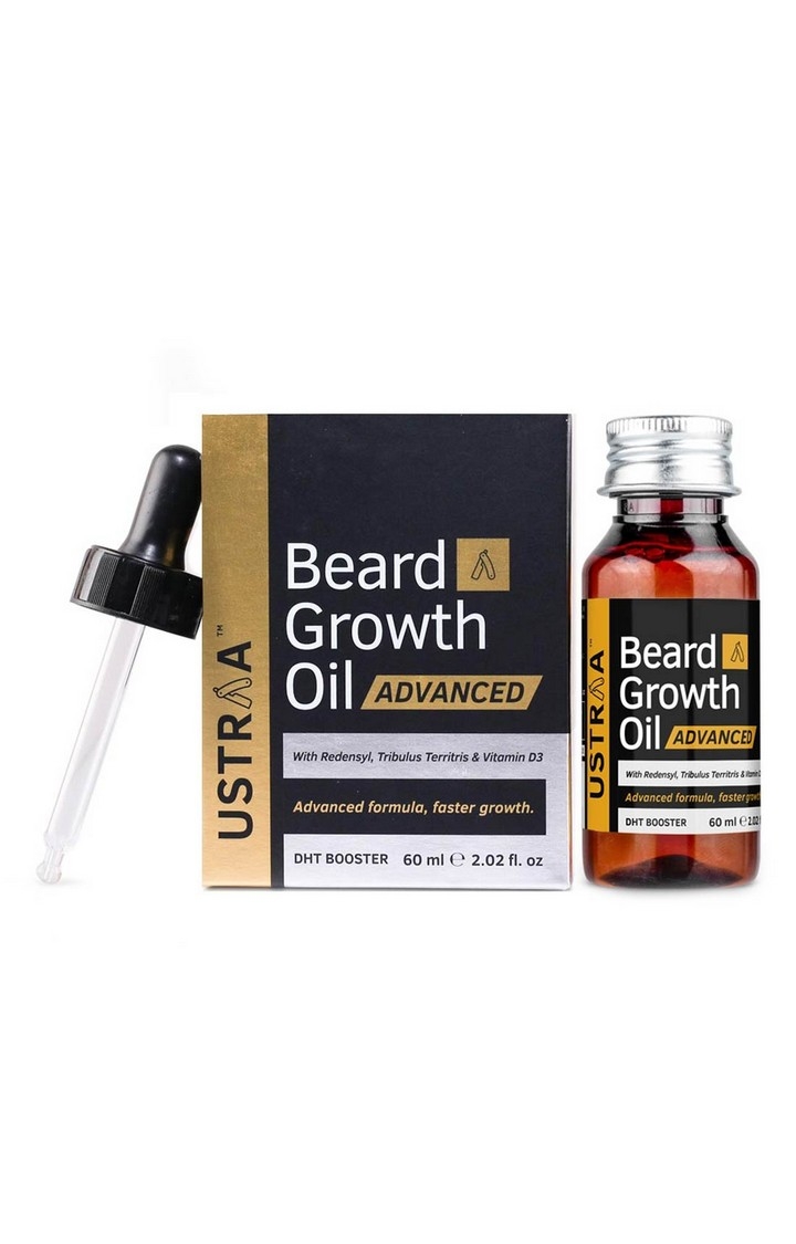 Ustraa | Beard growth Oil - Advanced (With Dht Boosters) - 60ml