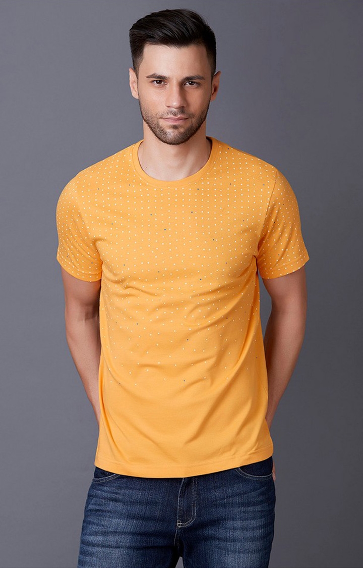 MARCA DISATI | Amber Yellow Printed T-Shirts