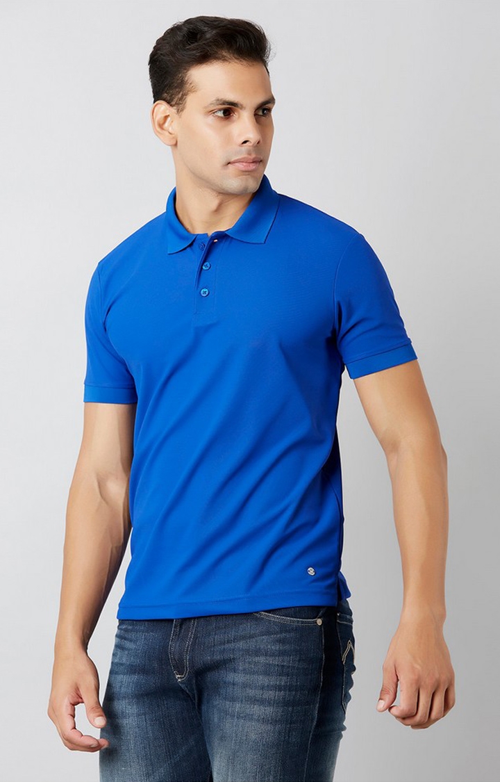MARCA DISATI | Blue Solid T-Shirts