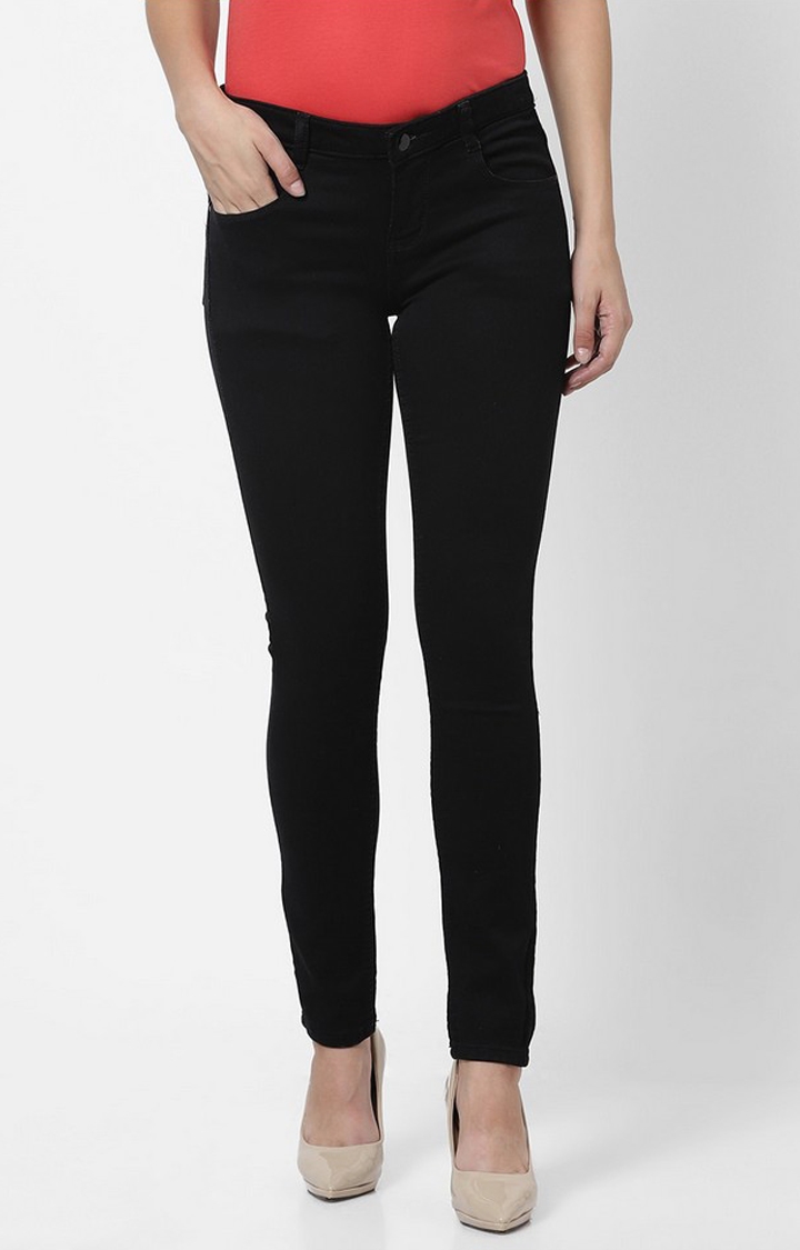 MARCA DISATI | Knitted Skinny Fit Ankle Jeans