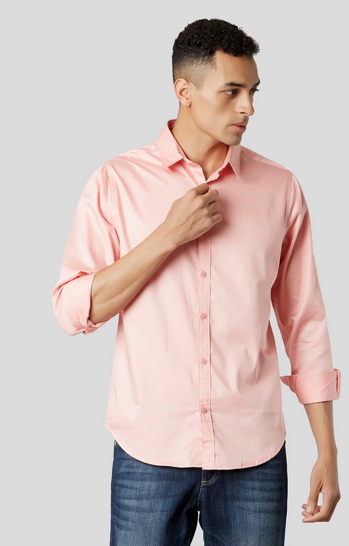 MARCA DISATI | Pink Solid Casual Shirts