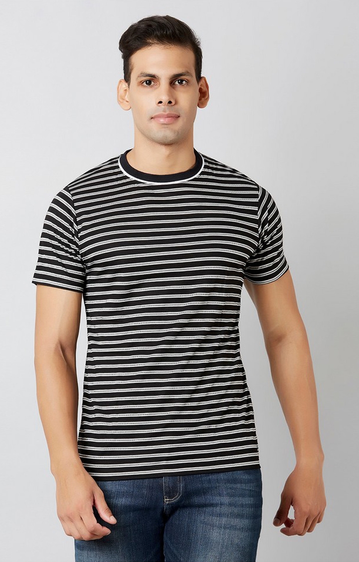 MARCA DISATI | Black Striped T-Shirts