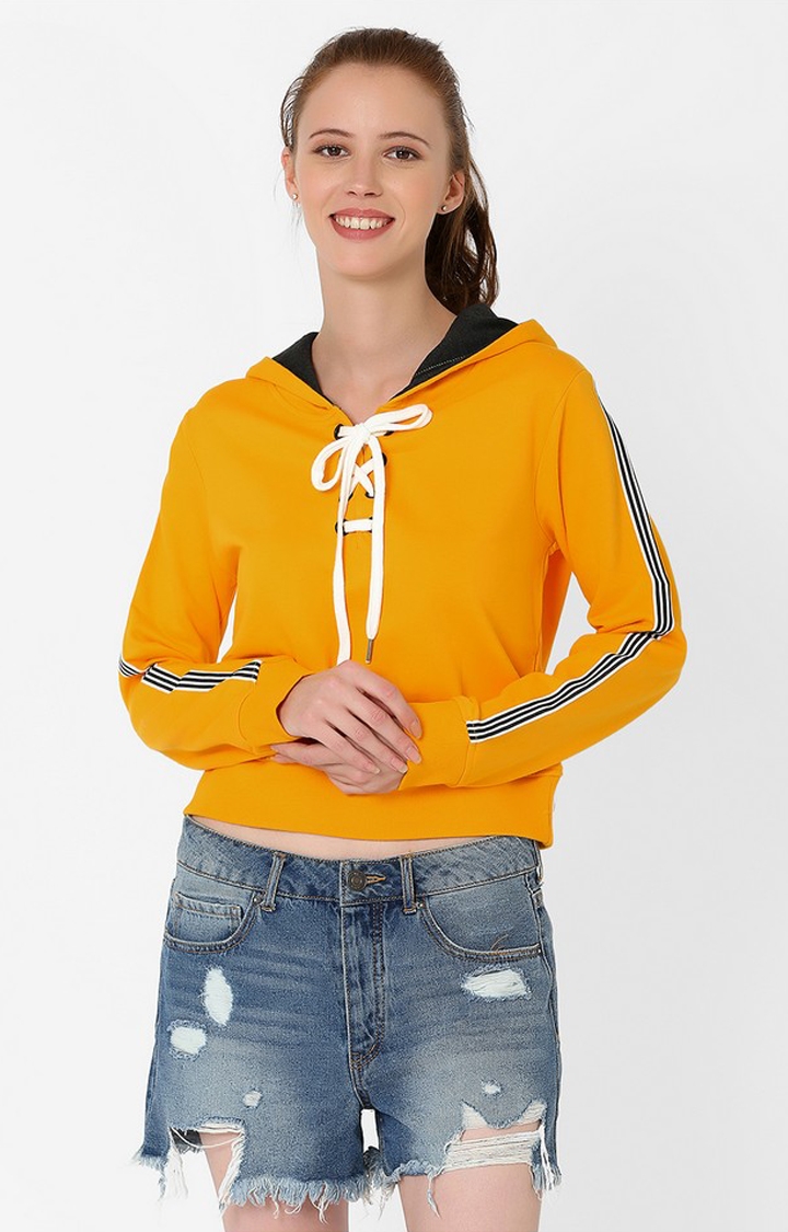 MARCA DISATI | Yellow Solid Sweatshirts