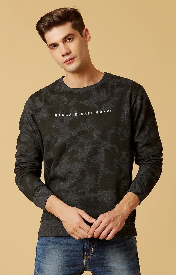 MARCA DISATI | Black Printed Sweatshirts