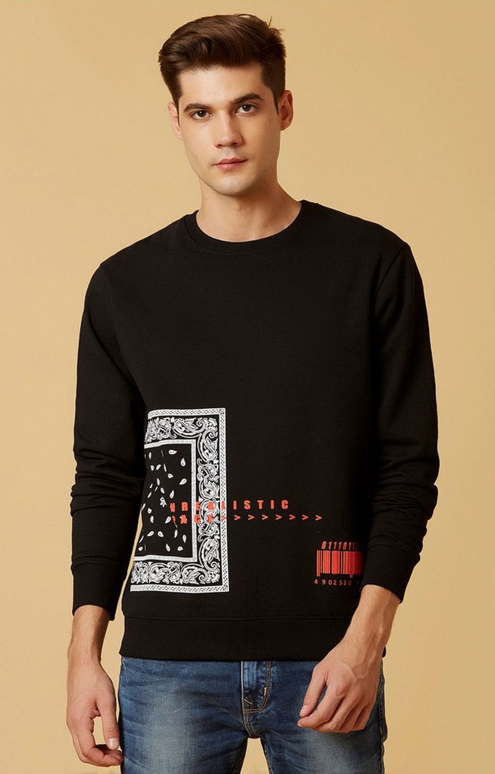 MARCA DISATI | Black Printed Sweatshirts