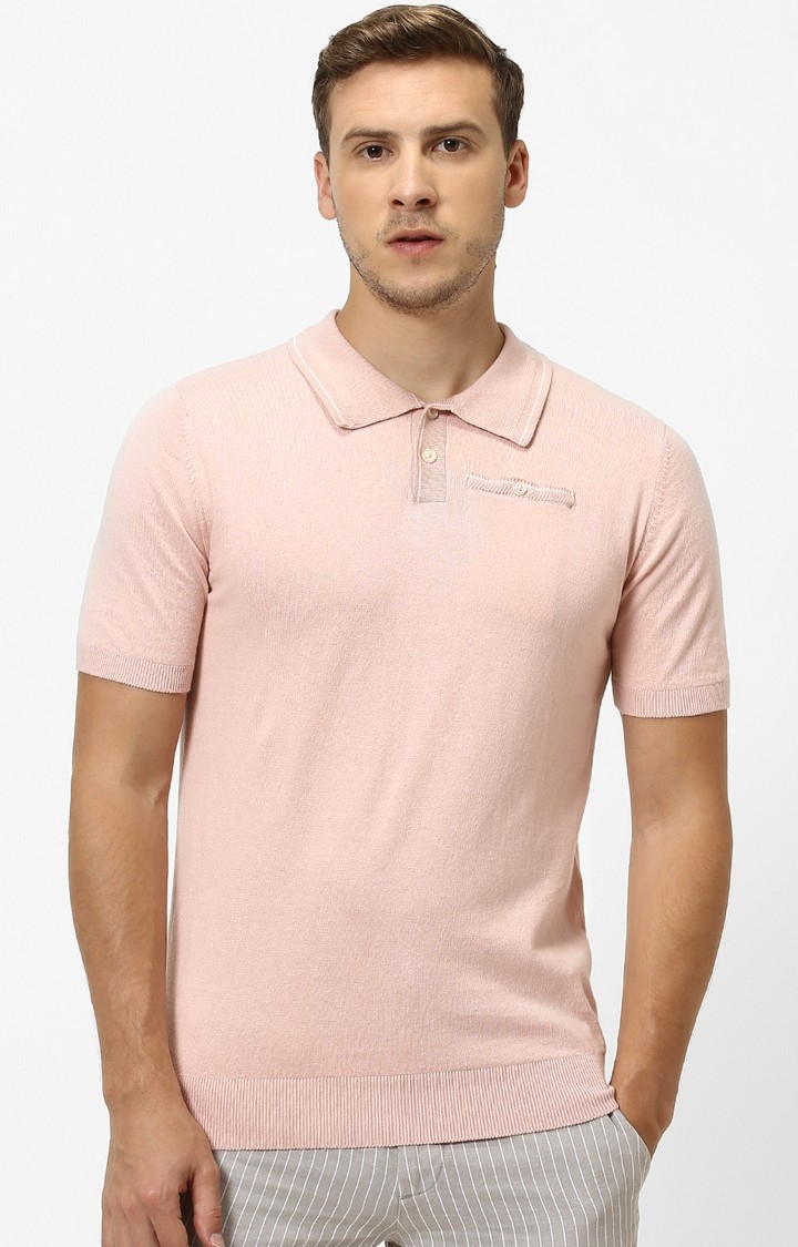 celio | Pink Solid T-Shirt