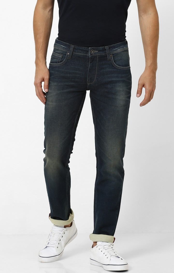 celio | Indigo Solid Slim Fit Jeans