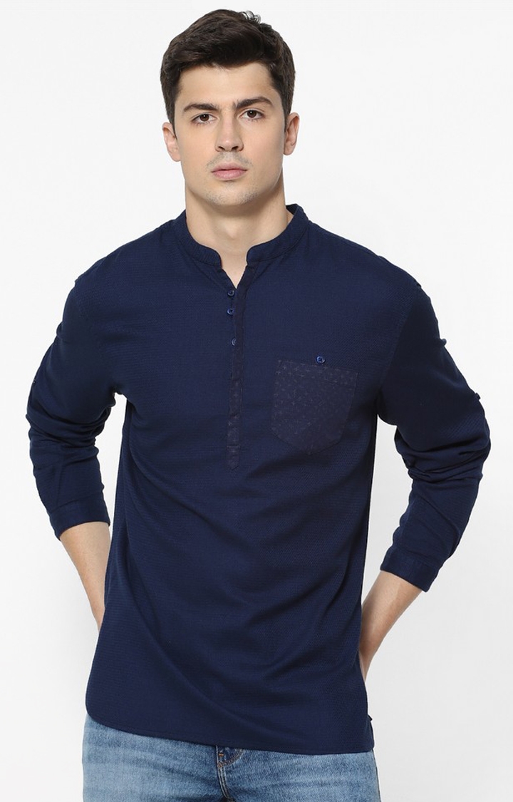 Navy Blue Casual Shirt