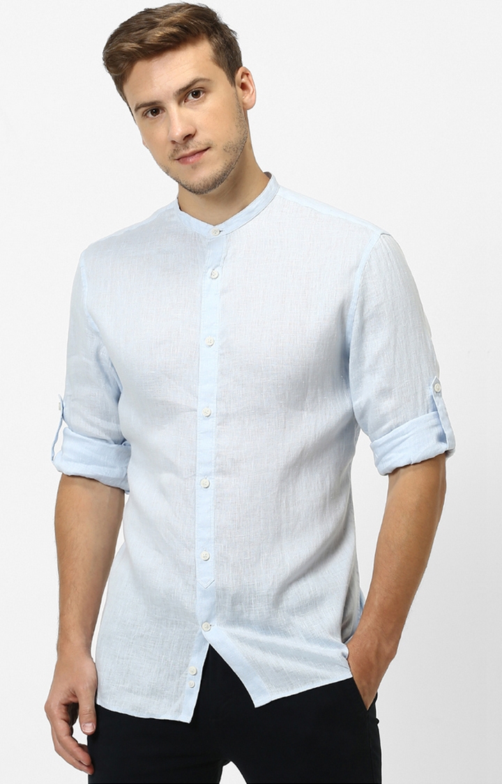 celio | Blue Solid Casual Shirt