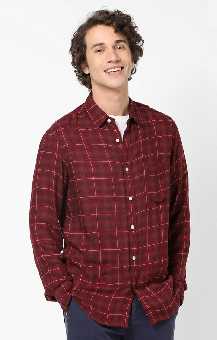 Soft Touch Red Casual Shirt