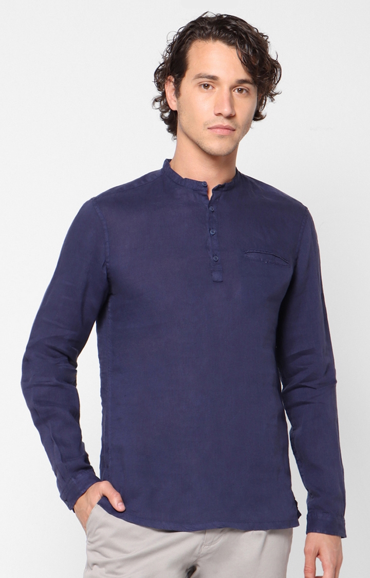 celio | Navy Blue Casual Shirt