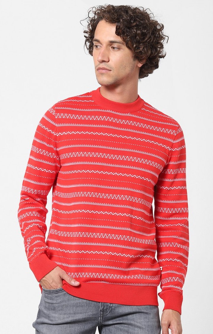 celio | Red Sweater For Men