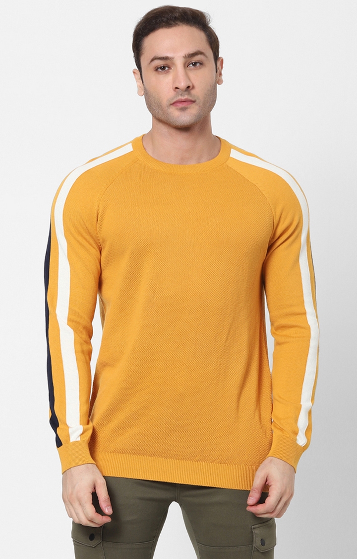 celio | Yellow Solid Sweaters